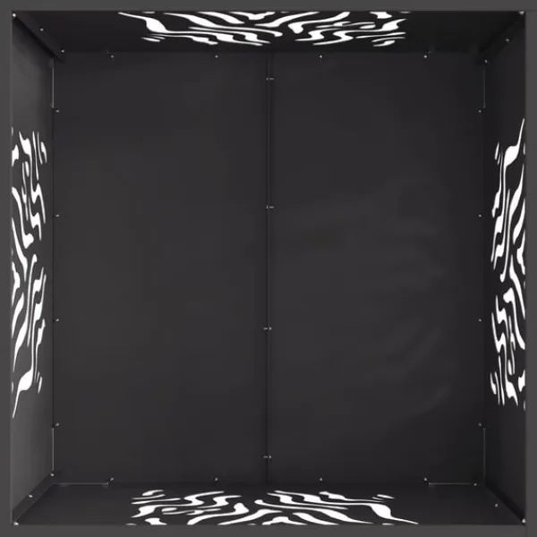 Bålsted Sort 60 x 60 x 40 cm Koldvalset stål Pejse