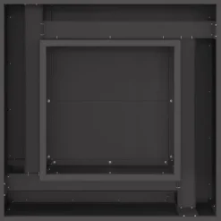 Clearance Bålsted Sort 60 x 60 x 30 cm Koldvalset stål Pejse