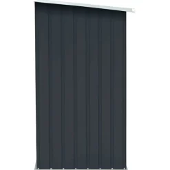 Outlet brændeskur til haven 163x83x154 cm galvaniseret stål antracitgrå Skure, Garager & Carports
