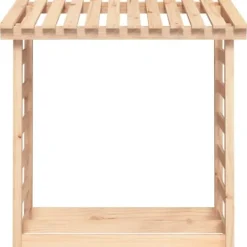 Best brændestativ 108x64,5x110 cm massivt fyrretræ - Brændekurve – tilbehør Tilbehør Til Brændeovne & Pejse