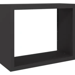 Clearance brændestativ 100x40x80 cm stål sort Tilbehør Til Brændeovne & Pejse
