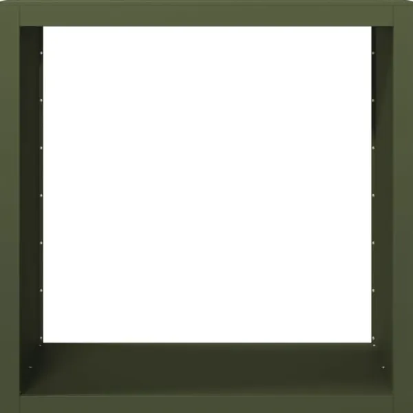 brændestativ 100x40x100 cm stål grøn Tilbehør Til Brændeovne & Pejse