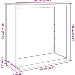 brændestativ 100x40x100 cm stål grøn Tilbehør Til Brændeovne & Pejse