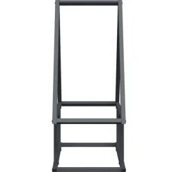 Outlet brændestativ 50x25x60 cm koldvalset stål antracitgrå Tilbehør Til Brændeovne & Pejse