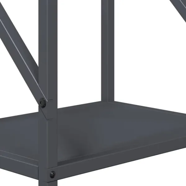 vidaXL Tilbehør Til Brændeovne & Pejse^brændestativ 34x25x100 cm koldvalset stål antracitgrå
