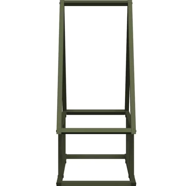 vidaXL Tilbehør Til Brændeovne & Pejse^brændestativ 50x25x60 cm koldvalset stål olivengrøn