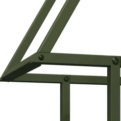 vidaXL Tilbehør Til Brændeovne & Pejse^brændestativ 50x25x60 cm koldvalset stål olivengrøn