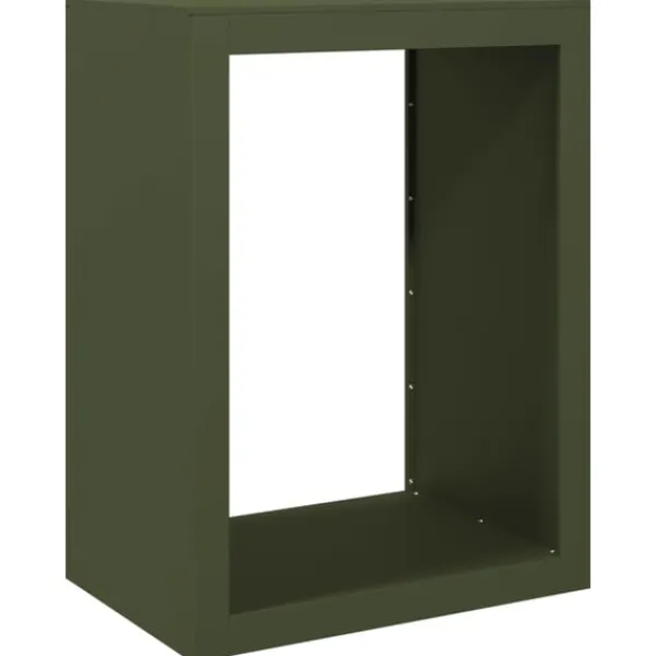 vidaXL Tilbehør Til Brændeovne & Pejse^brændestativ 60x40x80 cm stål grøn