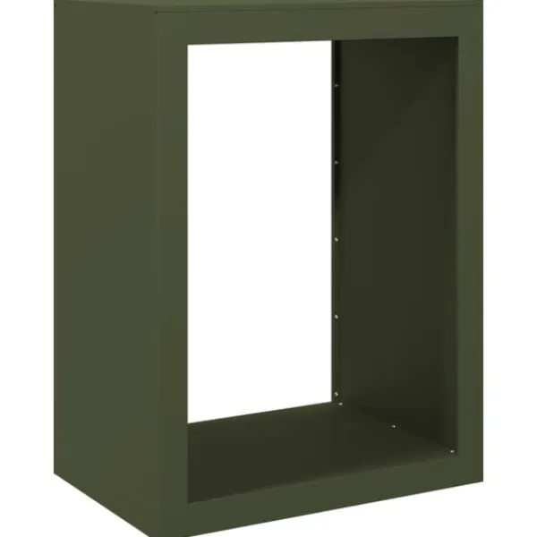 vidaXL Tilbehør Til Brændeovne & Pejse^brændestativ 60x40x80 cm stål grøn