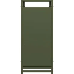 Discount brændestativ 44x28x65 cm koldvalset stål olivengrøn Tilbehør Til Brændeovne & Pejse