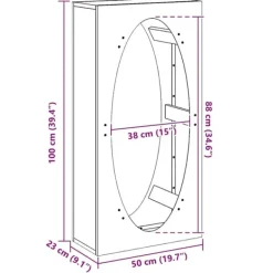 vidaXL Tilbehør Til Brændeovne & Pejse^brændestativ 50x23x100 cm koldvalset stål antracitgrå