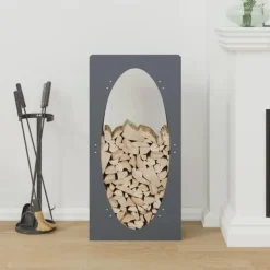 vidaXL Tilbehør Til Brændeovne & Pejse^brændestativ 50x23x100 cm koldvalset stål antracitgrå