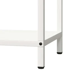 vidaXL Tilbehør Til Brændeovne & Pejse^brændestativ 40x25x90 cm koldvalset stål hvid