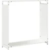 vidaXL Tilbehør Til Brændeovne & Pejse^brændestativ 90x28x90 cm koldvalset stål hvid