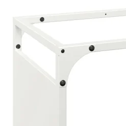 vidaXL Tilbehør Til Brændeovne & Pejse^brændestativ 90x28x90 cm koldvalset stål hvid