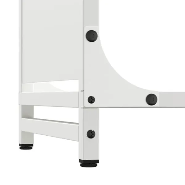 vidaXL Tilbehør Til Brændeovne & Pejse^brændestativ 90x28x90 cm koldvalset stål hvid