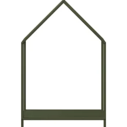 Outlet brændestativ 60x25x90 cm koldvalset stål olivengrøn Tilbehør Til Brændeovne & Pejse