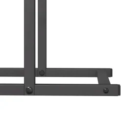 vidaXL Tilbehør Til Brændeovne & Pejse^brændestativ 50x25x60 cm koldvalset stål sort