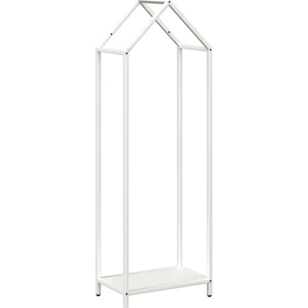 vidaXL Tilbehør Til Brændeovne & Pejse^brændestativ 40x25x120 cm koldvalset stål hvid
