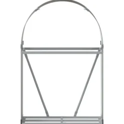 Discount brændestativ 80x45x120 cm galvaniseret stål brun - Brændekurve Tilbehør Til Brændeovne & Pejse
