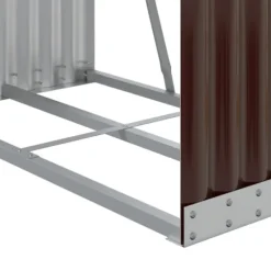 Discount brændestativ 80x45x120 cm galvaniseret stål brun - Brændekurve Tilbehør Til Brændeovne & Pejse