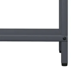 New brændestativ 60x25x90 cm koldvalset stål antracitgrå Tilbehør Til Brændeovne & Pejse