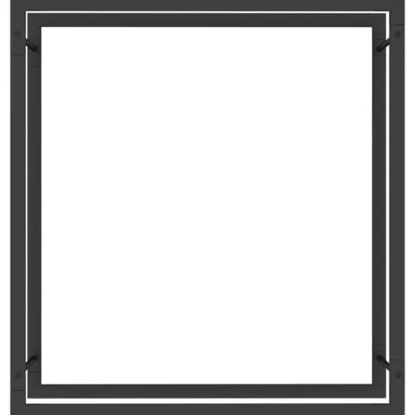 vidaXL Tilbehør Til Brændeovne & Pejse^brændestativ 80x28x86 cm stål matsort - Brændekurve