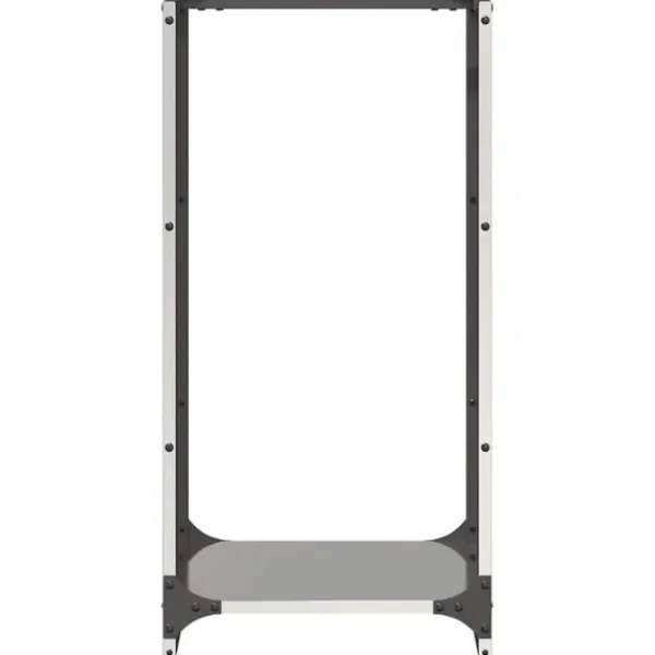 Clearance brændestativ 40x30x80 cm rustfrit stål Tilbehør Til Brændeovne & Pejse
