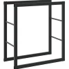 vidaXL Tilbehør Til Brændeovne & Pejse^brændestativ 55x30x61 cm stål sort