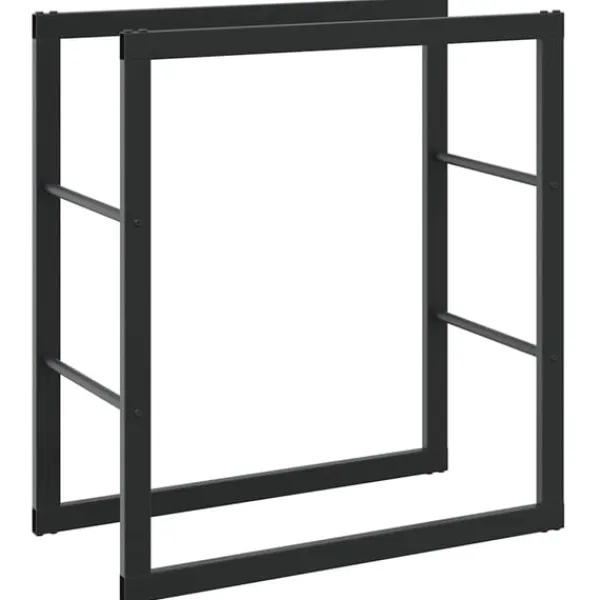 vidaXL Tilbehør Til Brændeovne & Pejse^brændestativ 55x30x61 cm stål sort