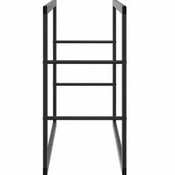vidaXL Tilbehør Til Brændeovne & Pejse^brændestativ 55x30x61 cm stål sort