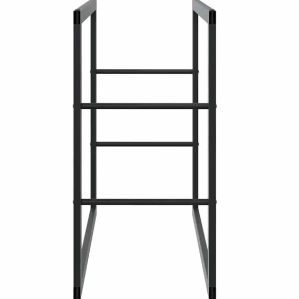 vidaXL Tilbehør Til Brændeovne & Pejse^brændestativ 55x30x61 cm stål sort