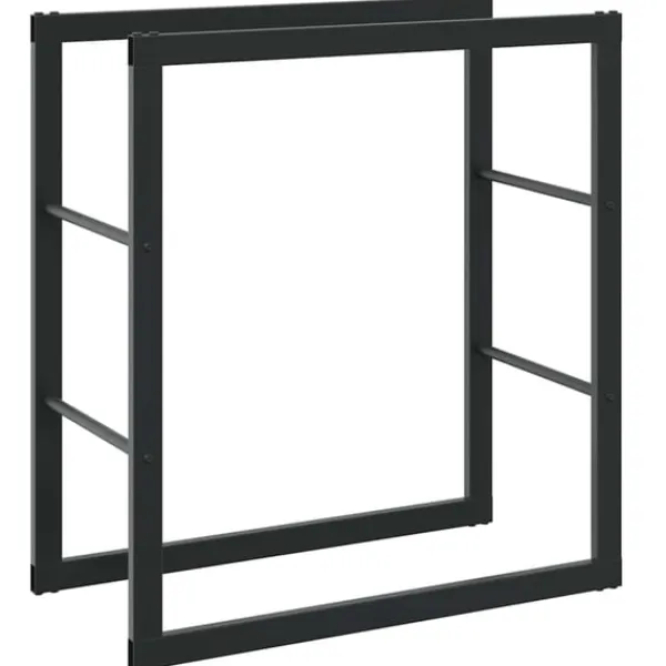 vidaXL Tilbehør Til Brændeovne & Pejse^brændestativ 55x30x61 cm stål sort