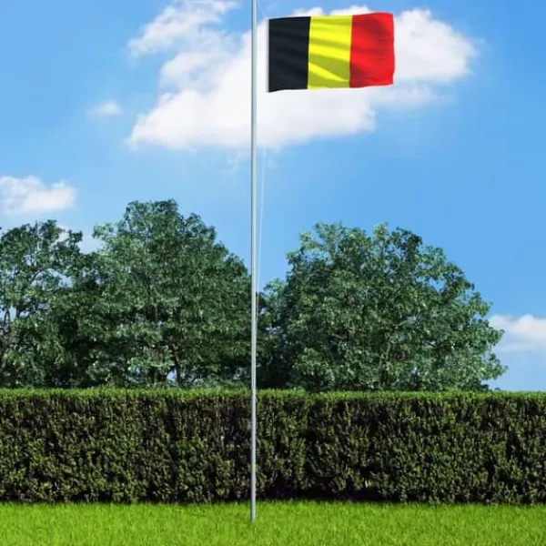 vidaXL Flag & Vindposer^det belgiske flag 90x150 cm - Flag & vimpler