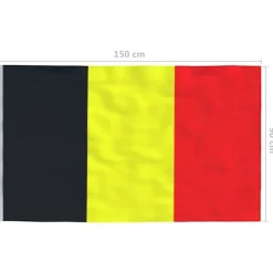 vidaXL Flag & Vindposer^det belgiske flag 90x150 cm - Flag & vimpler