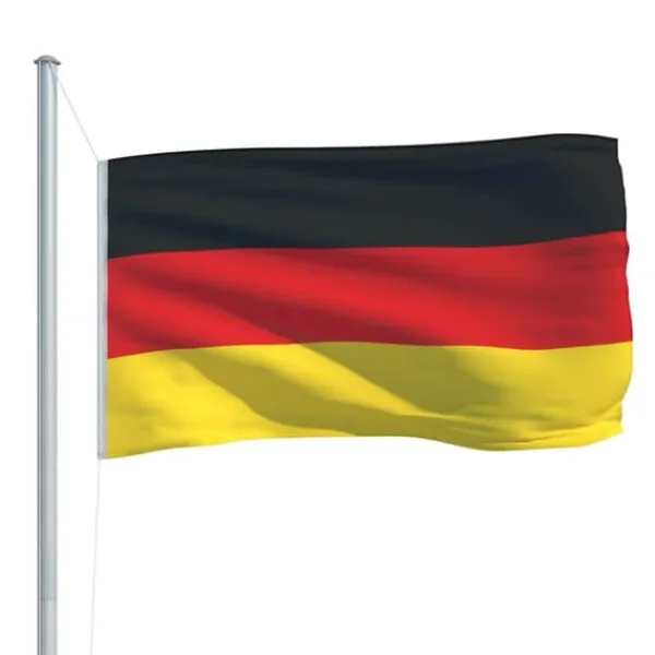 vidaXL Flag & Vindposer^det tyske flag 90x150 cm - Flag & vimpler