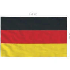 vidaXL Flag & Vindposer^det tyske flag 90x150 cm