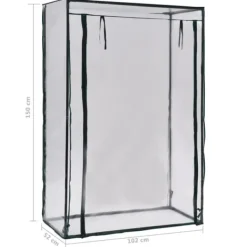 vidaXL Drivhus^drivhus 102 x 52 x 150 cm - Drivhuse