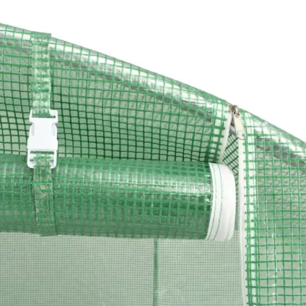 vidaXL Drivhus^drivhus med stålstel 6 m² 3x2x2 m grøn - Drivhuse