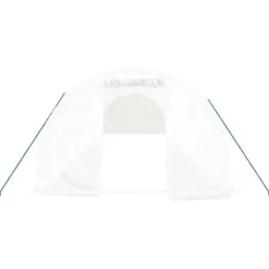Discount drivhus med stålstel 30 m² 10x3x2 m hvid - Drivhuse Drivhus