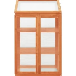 Discount drivhus 60x45x100 cm fyrretræ - Drivhuse Drivhus
