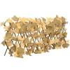 Outlet espalier med kunstige ahornblade 180x30 cm udvidelig orange - Havehegn Buer, Spalier, Lysthuse Uden Tag