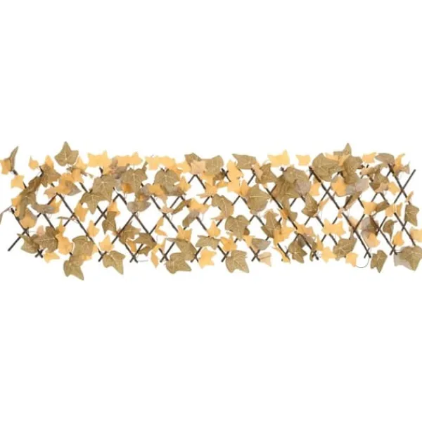 Outlet espalier med kunstige ahornblade 180x30 cm udvidelig orange - Havehegn Buer, Spalier, Lysthuse Uden Tag
