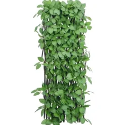 Best espalier med kunstig vedbend 180x65 cm udvidelig grøn - Havehegn Buer, Spalier, Lysthuse Uden Tag