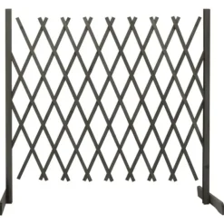 Discount espalier til haven 180x100 cm massivt fyrretræ grå - Havehegn Buer, Spalier, Lysthuse Uden Tag