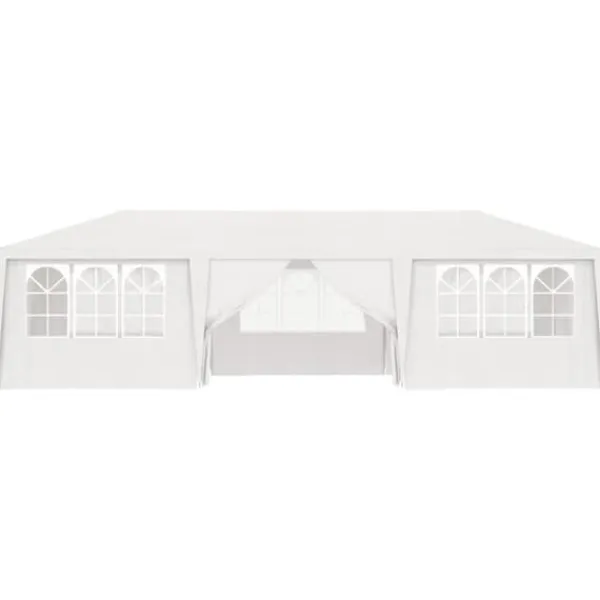 vidaXL Telte & Lysthuse^festtelt med sidevægge 4x9 m 90 g/m² hvid - Festtelte & havepavilloner