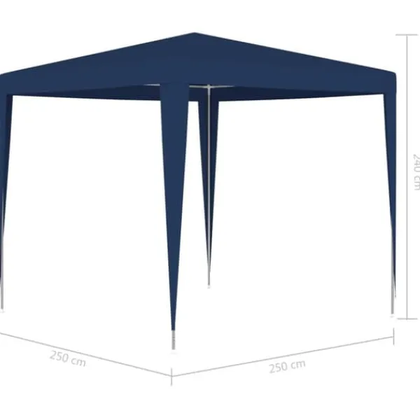 vidaXL Telte & Lysthuse^festtelt 2,5x2,5 m blå - Festtelte & havepavilloner
