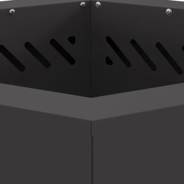 New Fire Pit Black 48 x 48 x 51 cm Cold-rolled steel Pejse