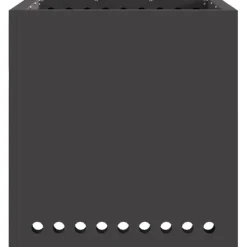 vidaXL Pejse^Fire Pit Black 48 x 48 x 50 cm Cold-rolled steel