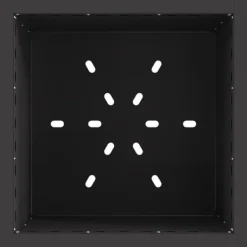 vidaXL Pejse^Fire Pit Black 48 x 48 x 50 cm Cold-rolled steel